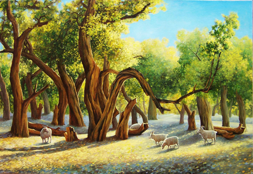 赏析：油画中的羊