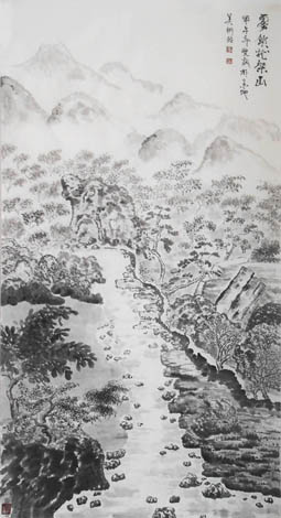 《雾锁龙架山》96cmx178cm