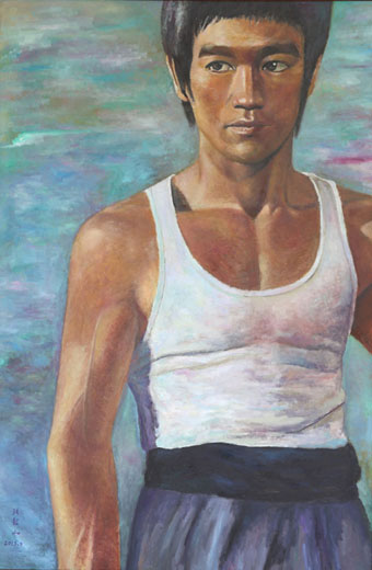 《中国功夫-李小龙》180x120cm 2013年9月