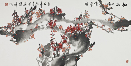 红梅一树俏春风 红梅一树俏春风