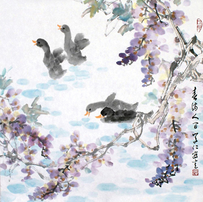 《春满人间》 尺寸:68×68cm 2006年创作 中国国家博物馆收藏 《春满人间》 尺寸:68×68cm 2006年创作 中国国家博物馆收藏