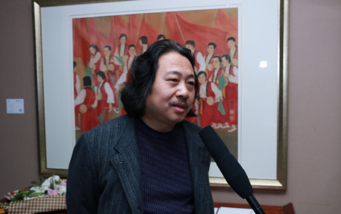 《华彩文心——于栋华人物画作品展》在天津鼎天美术公馆开幕