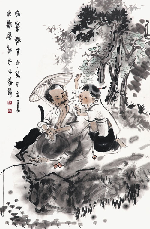 快乐无古今　69cm×45cm 纸本　2013年.jpg