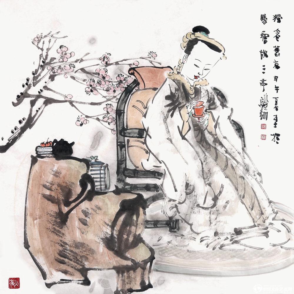 独念旧友　69cm×69cm　纸本　2014年.jpg