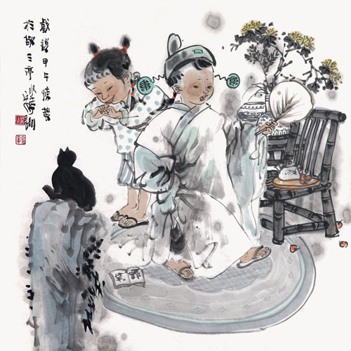 戏说　69cm×69cm 纸本　2014年.jpg