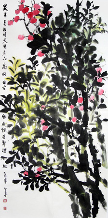 道金平作品116《天生名品高》68X138cm