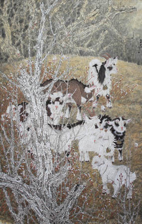 《故园秋深》200×124cm 《故园秋深》200×124cm