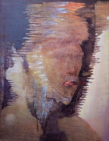 世界独创旋转油画（梵高印象）50X60cm2009年。 此画旋转欣赏可出现四幅不同画面，属世界画界绝品。前无古人，后无来者。