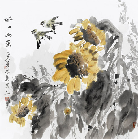 欣欣向荣68x68cm