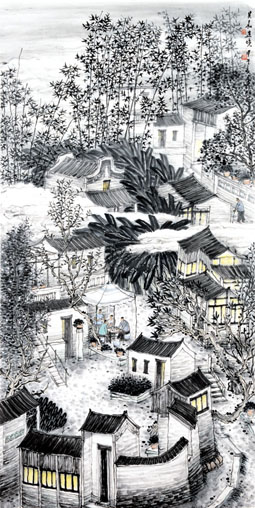 人约黄昏 138x68cm 人约黄昏 138x68cm