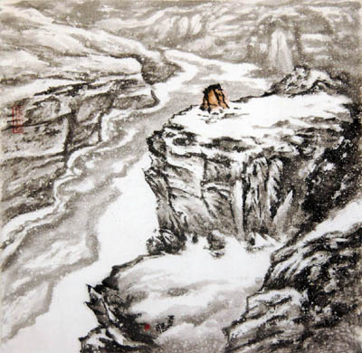 《大河凝玉》之五 68x68cm 2014年 《大河凝玉》之五 68x68cm 2014年