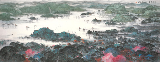 叶维作品1 自然天成144cmX366cm 2012年