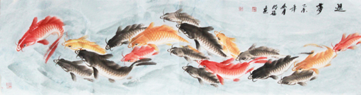 张明福作品1(48×180㎝）
