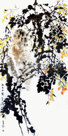《红枣林繁》68×138cm 2016年