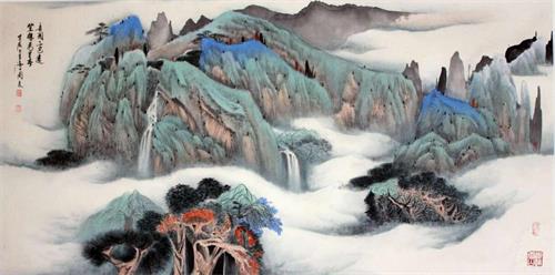 画家周良:融南北山水 创引领之路 图片4.jpg