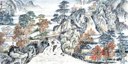《财源滚滚来》乙未年 68×136cm 《财源滚滚来》乙未年 68×136cm