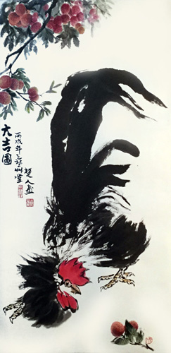 《大吉图》四尺整张