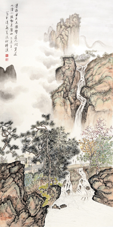 《山居》68×136cm 《山居》68×136cm