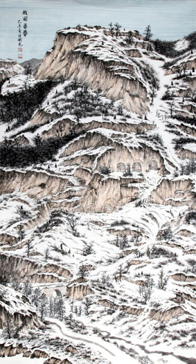 《故园寻梦》180cm×96cm 2015年 《故园寻梦》180cm×96cm 2015年