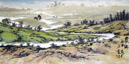 《家乡》138cm×68cm
