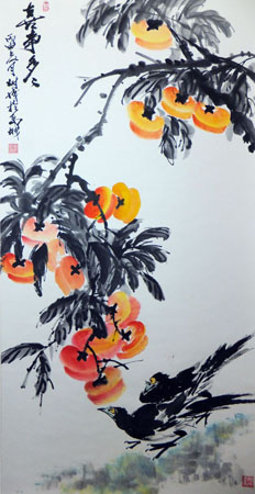 《喜事多多》138cm×69cm