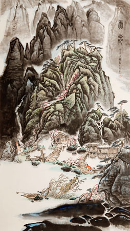 《云梯》180×97cm