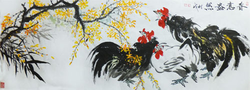 《春意盎然》67cm×180cm