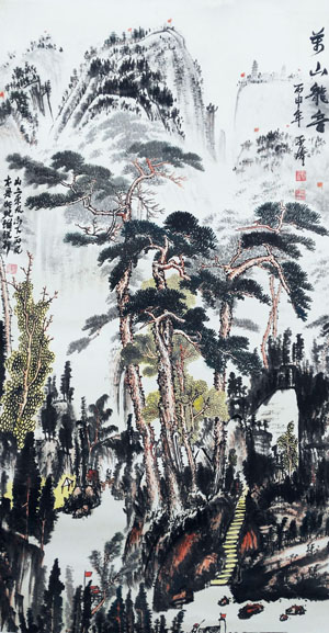 孙子清作品2《万山红遍系列之七》143cm×72cm