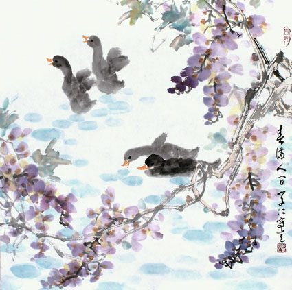 《春满人间》68×68cm 中国国家博物馆收藏 2006年作