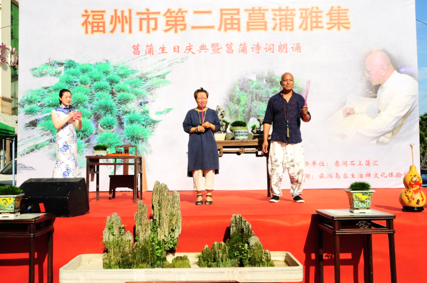 福州第二届菖蒲雅集意阔石上蒲汇举行 福州第二届菖蒲雅集意阔石上蒲汇举行