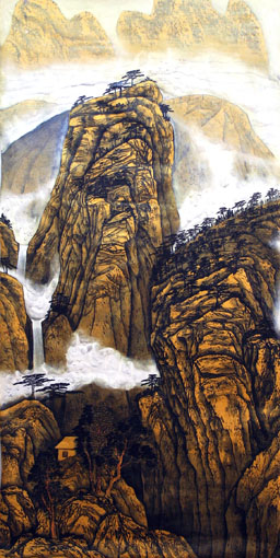 幽居图 136×68cm 