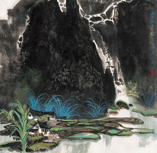 《云岭早春》67x67cm