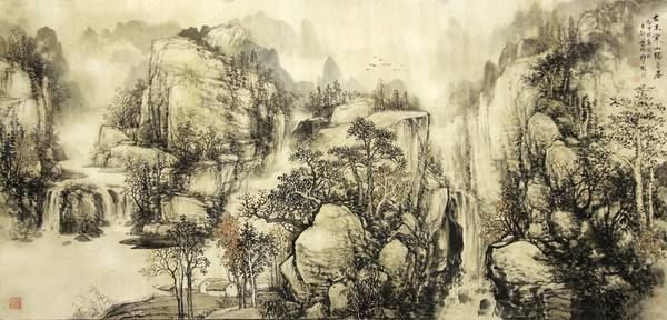著名画家宛建国绘画艺术欣赏