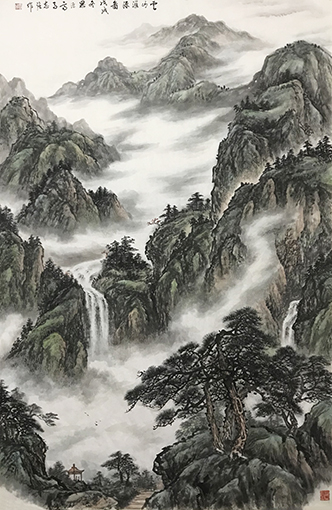 1551081636117037.jpg 马志强作品2《云山汇源图》210X140cm.jpg