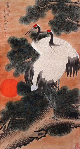 1551168674410738.jpg 《松鹤延年》58cmx107cm.JPG