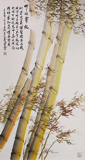 《竹的寄托》规格：196cmx98cm.jpg