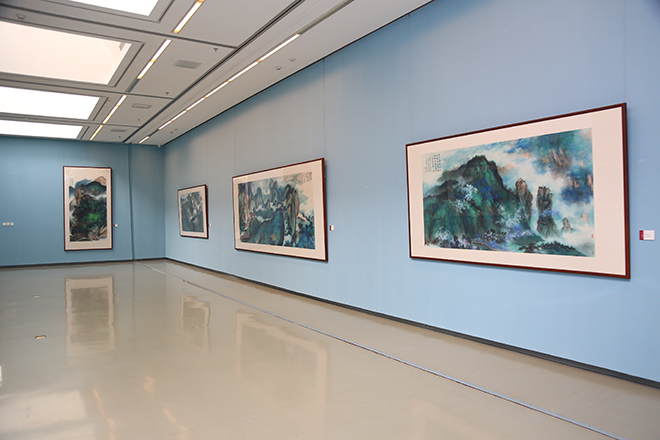 “看大千世界，江山如畫——聶振文中國畫展”在中國國家畫院美術館開幕