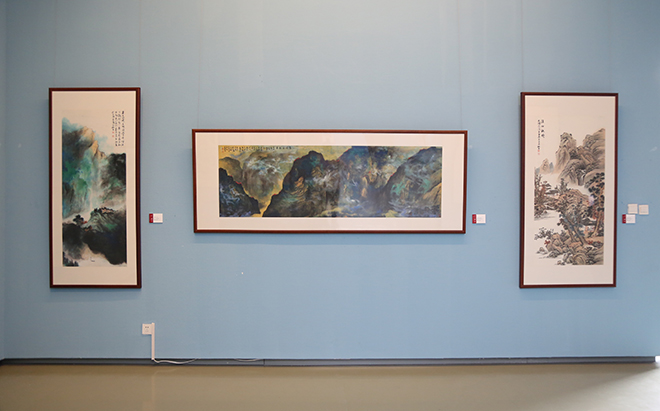 “看大千世界，江山如畫——聶振文中國畫展”在中國國家畫院美術館開幕
