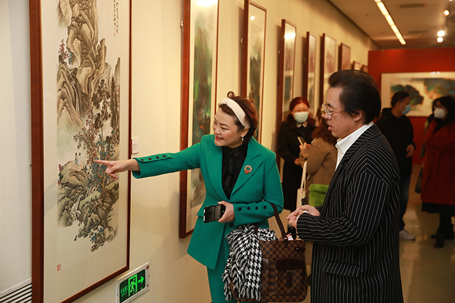 “看大千世界，江山如畫——聶振文中國畫展”在中國國家畫院美術館開幕